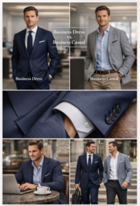 business dress vs. business casual