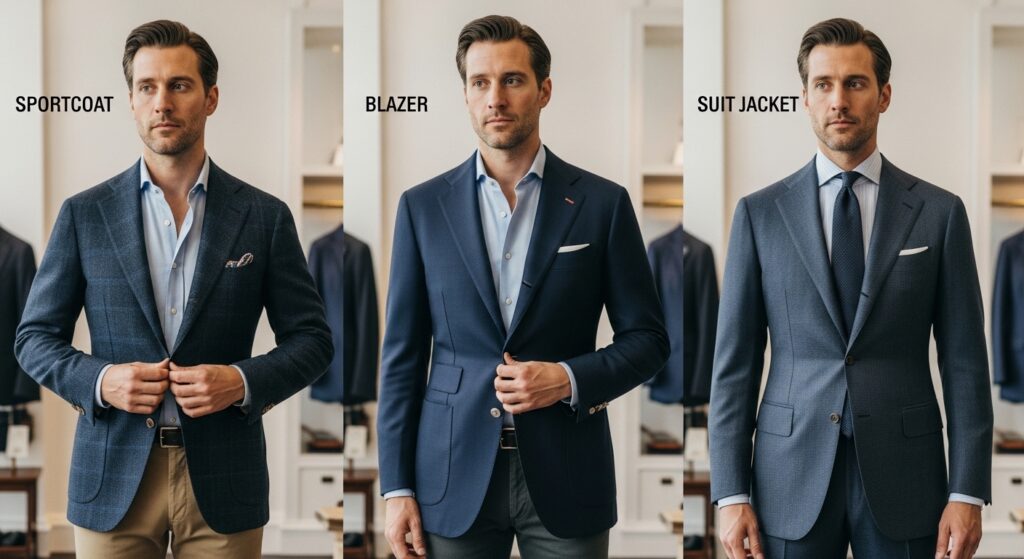 Sportcoat vs. Blazer vs. Suit Jacket