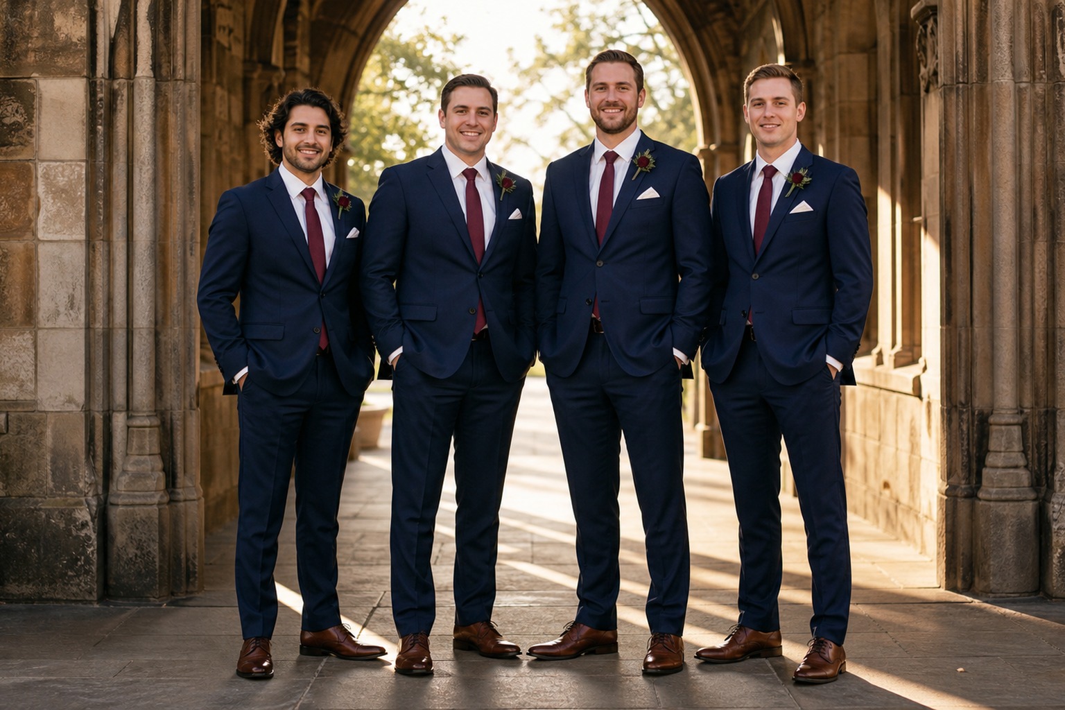 Groomsmen Attire Guide: Suits, Colors & Coordination