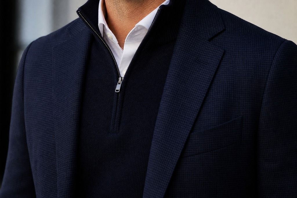 How to Layer With a QuarterZip