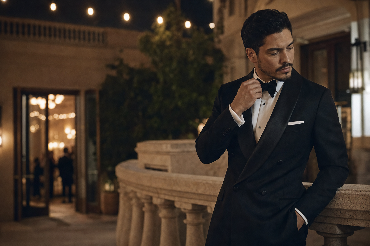 The Classic Black Tie Wedding Look
