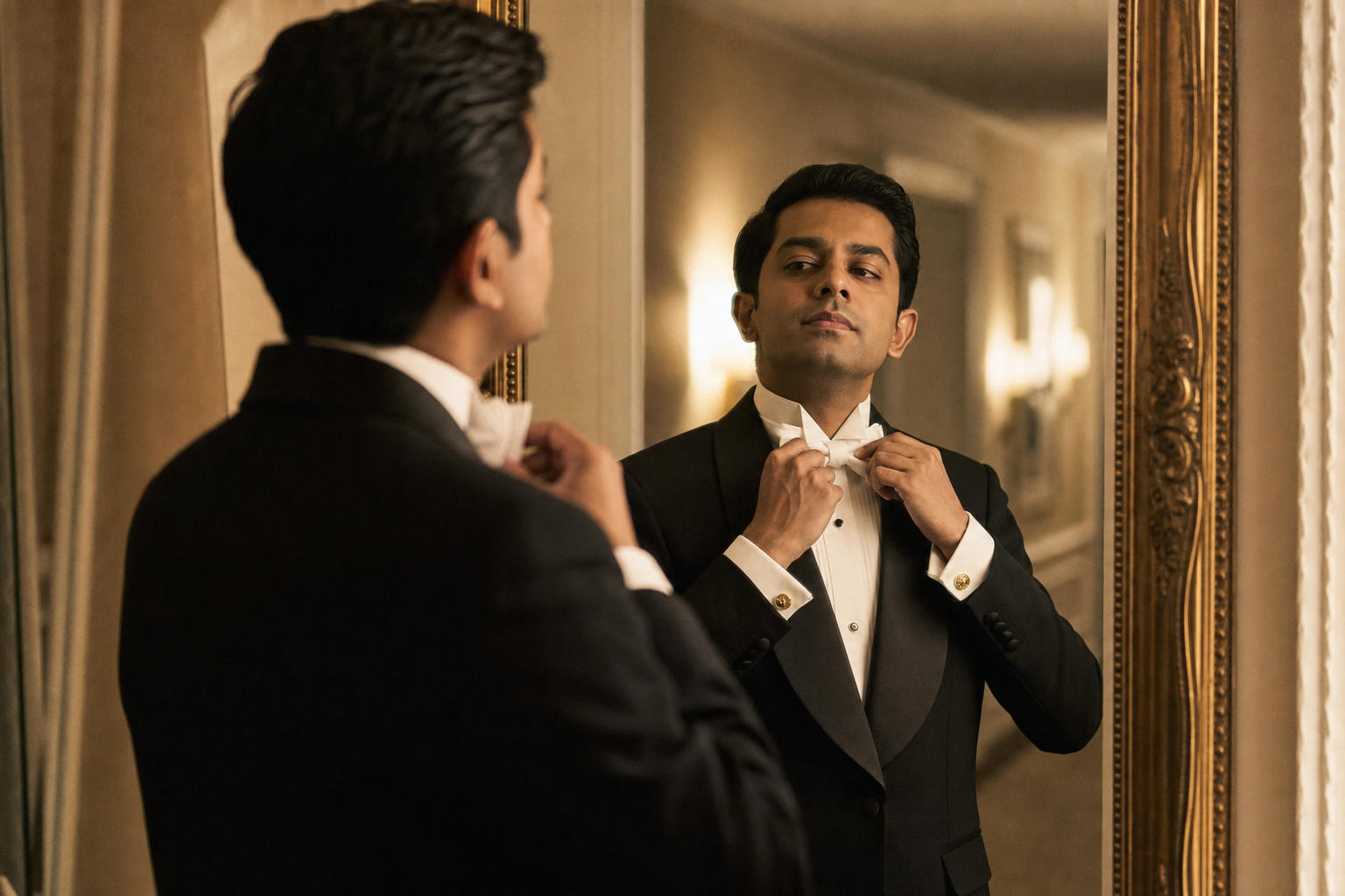 Tuxedo Shirt Bow Tie and Accessories