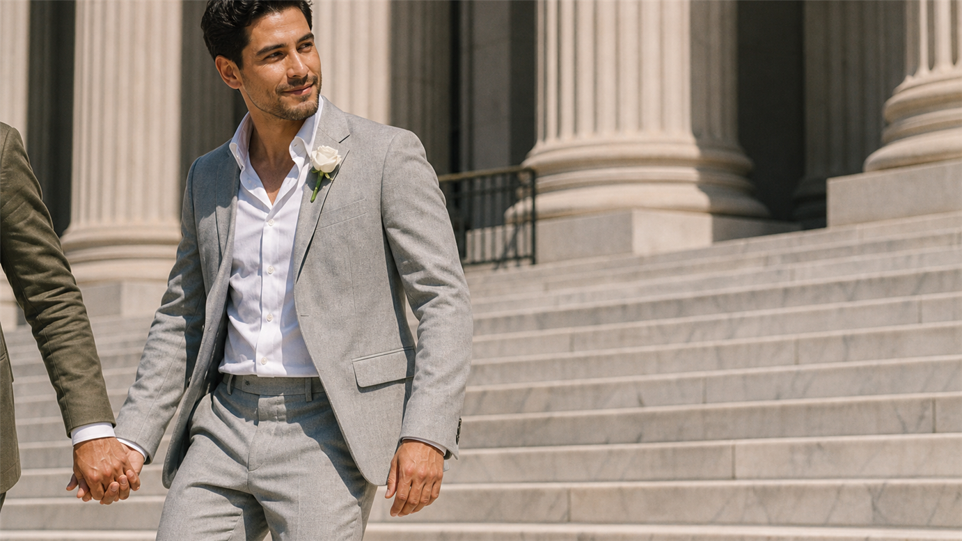 Courthouse Wedding Attire for Men: What to Wear
